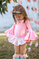 Baby Pink Bell Sleeve