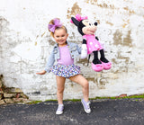 Purple Leopard Minnie Bloomer Skirt