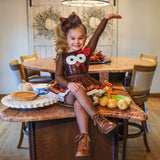 Kid's BROWN Rhinestone Tights