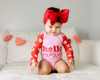 Hello Valentine Long Sleeve Leotard