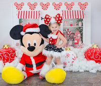 Faux Fur *Limited Edition* Black MINNIE Christmas Romper