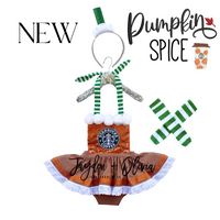 Pumpkin Spice Drink inspired Romper