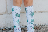 Statue of Liberty Knee High Socks