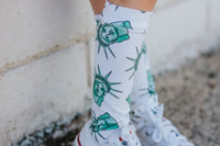 Statue of Liberty Knee High Socks