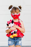 (KIDS) Classic Red Minnie Face Mask